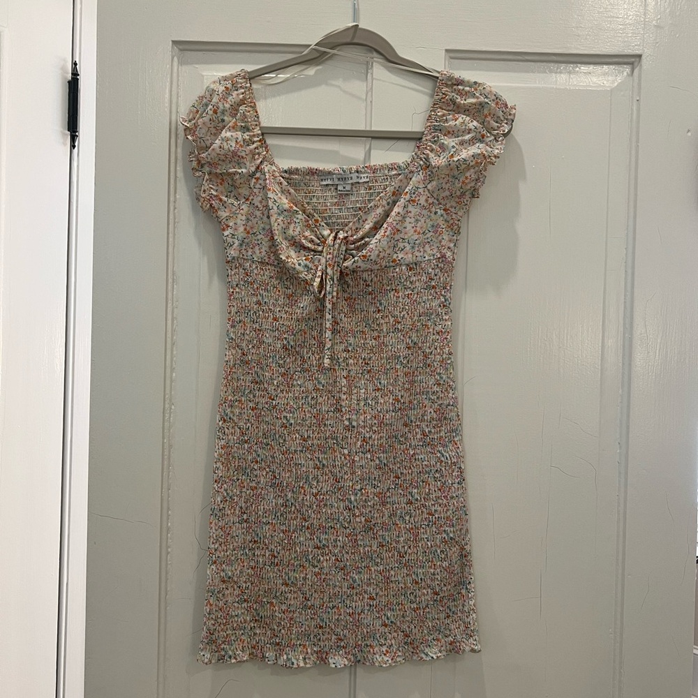 Floral mini dress size M